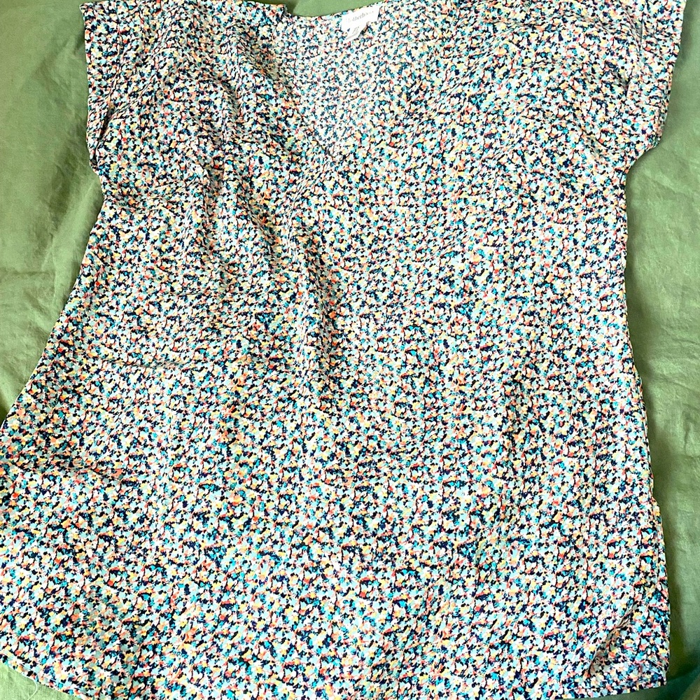 Motherhood Maternity, v-neck, polyester Spring top